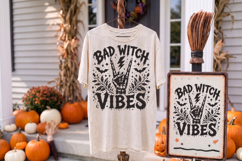 Bad Witch Vibes Skull Hand PNG, Bad Halloween Witch Vibes Product Image 3