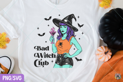 Halloween Witch PNG, Bad Witch Club Png, Retro Halloween Png Product Image 3