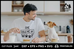 He She You Had Me At Woof, Dog Saying, Pet Saying, Dog Paws Product Image 5