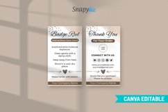 Badge Reel Instructions Care Card Template Product Image 4