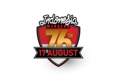 Badge template 76th indonesia independence day Product Image 1