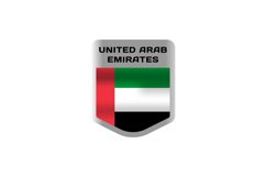 Badge UAE nation flag design vector Product Image 1