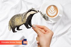 Badger Coloures Sticker, Badger Themed Colourful Decals Product Image 1