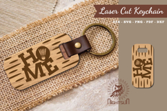 Badminton Ball Home Laser Cut Keychain SVG Product Image 1