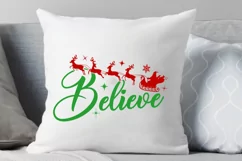 Believe Christmas SVG PNG EPS DXF File Believe SVG Santa SVG Product Image 5