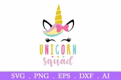 SALE! Unicorn squad svg, unicorn svg, rainbow unicorn svg Product Image 2