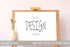 Easel mockup Bundle. Easel landscape frame mock up, jpg Product Image 11