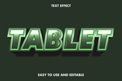Tablet text effect. editable and easy to use. premium vector Product Image 1