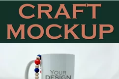 Mockup | Sublimation Mug Patriotic USA| Craft mock up Product Image 2