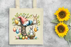 Easter Gnome Sleeping On a Tree Clipart |T-shirt, Mug PNG Product Image 7