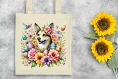 Watercolor Colorful Easter Dog |T-shirt, Mug, Tumbler Product Image 6