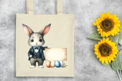 Business Bunny Easter Clipart |T-shirt, Mug, Tumbler Product Image 7