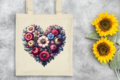 Valentines Floral Heart , Clipart |T-shirt, Mug, Tumbler Product Image 6