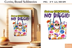 Funny Quotes|Watercolor Summer Gnome Cutting Board Design Product Image 1