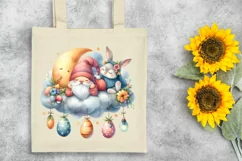 Easter Bunny Clipart Boho|T-shirt, Mug PNG Product Image 7