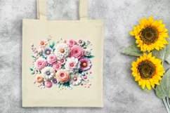Flower, Clipart |T-shirt, Mug PNG Product Image 7