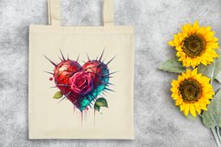 Rose Heart Love Clipart |T-shirt, Mug, Tumbler Product Image 7