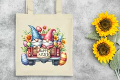 Easter Gnomes Truck Clipart |T-shirt, Mug PNG Product Image 1