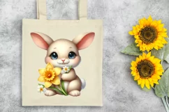 Easter Bunny Egg Flower, Clipart |T-shirt, Mug PNG Product Image 6