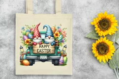 Easter Gnomes Truck Clipart |T-shirt, Mug PNG Product Image 6