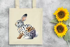 Easter Bunny Animal Print Flower, Clipart |T-shirt, Mug PNG Product Image 7