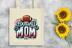Football Mom - Football Quote Quote PNG Clipart|Sublimation Product Image 2