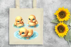 Ducklings in a Pond |T-shirt, Mug PNG Product Image 6