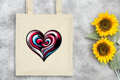 Valentines Floral Heart , Clipart |T-shirt, Mug, Tumbler Product Image 6