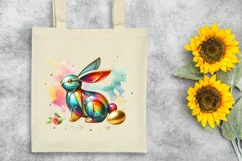 Easter Bunny Egg Flower, Clipart |T-shirt, Mug PNG Product Image 7
