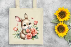 Easter Bunny Egg Flower, Clipart |T-shirt, Mug PNG Product Image 7