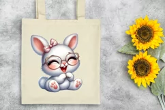Easter Bunny Egg Flower, Clipart |T-shirt, Mug PNG Product Image 6