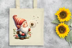 Gnome Blowing Dandelion Clipart |T-shirt, Mug, Tumbler Product Image 7
