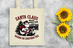 Santa Claus World Tour Rocking Around the Christmas Tree PNG Product Image 4