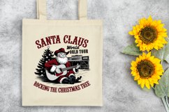 Santa Claus World Tour Rocking Around the Christmas Tree PNG Product Image 6
