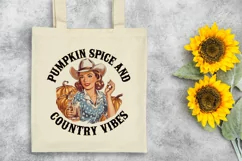 Pumpkin Spice and Country Vibes PNG Product Image 7