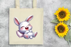 Easter Bunny Egg Flower, Clipart |T-shirt, Mug PNG Product Image 6