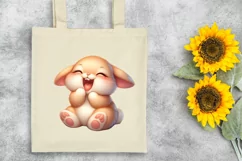Easter Bunny Egg Flower, Clipart |T-shirt, Mug PNG Product Image 6