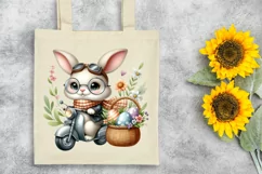 Easter Bunny Egg Flower, Clipart |T-shirt, Mug PNG Product Image 6