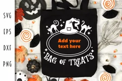 Halloween Bag SVG - Bag of Treats with Black Cats Product Image 2