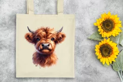 Cute Highland Cow Clipart High-Res PNG 300 DPI |T-shirt, Mug Product Image 7