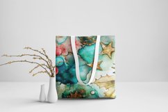 Christmas Alcohol Ink Seamless Patterns Product Image 7