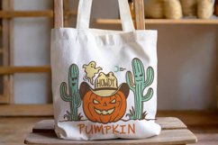 Halloween Cowboy clipart Cut file Howdy Pumpkin SVG, PNG Product Image 7