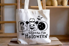 Boo Y&#039;all Halloween Cowboy clipart Cut file Pumpkin Ghost Product Image 5
