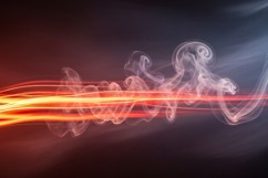 Abstract smoke trail with red light effect Product Image 1