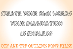 Baguette Bread Lettering Font Food Type Cartoon ABC OTF Product Image 3