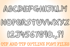 Baguette Bread Lettering Font Food Type Cartoon ABC OTF Product Image 2