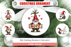 Bah Humbug Gnomes Ornament Product Image 1