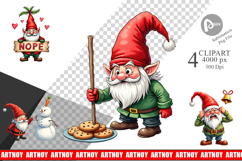 Bah Humbug Gnomes Clipart Product Image 1