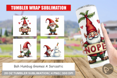 Bah Humbug Gnomes Tumbler Product Image 1