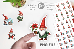 Bah Humbug Gnomes Sticker Product Image 1